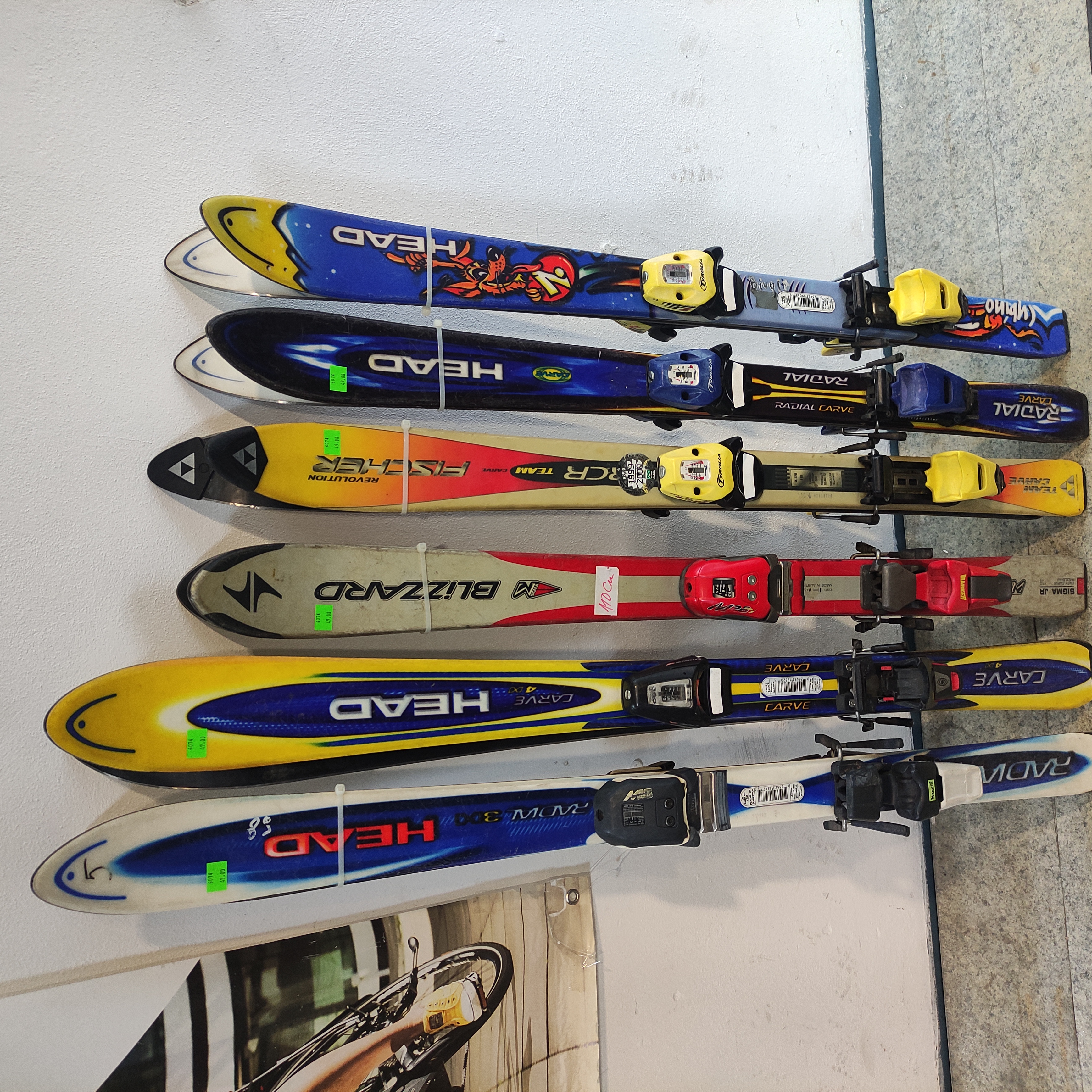 Lyže Detské Servisované 120 a 110 cm