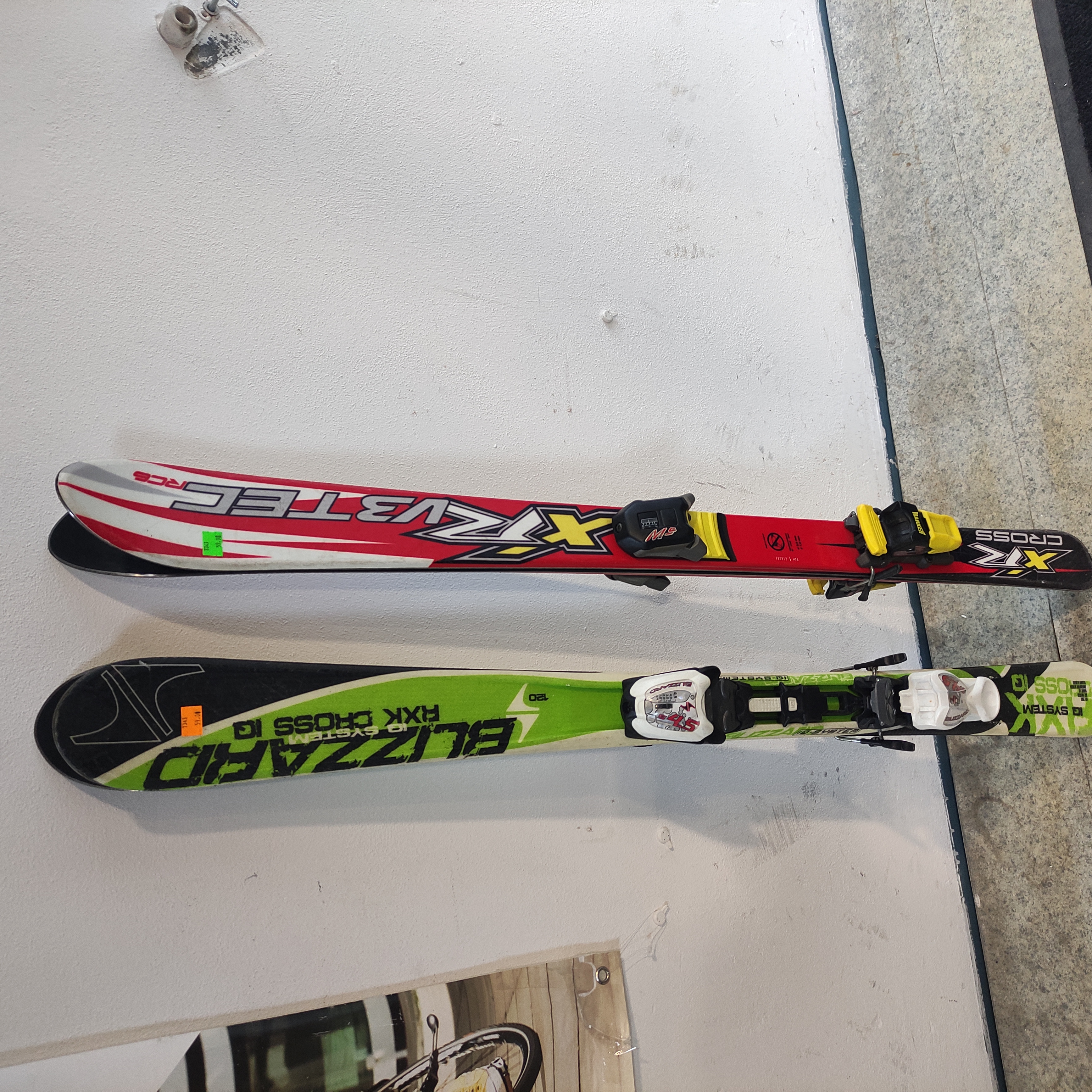 Lyže Detské Servisované Blizzard RXK a V3TEC červené