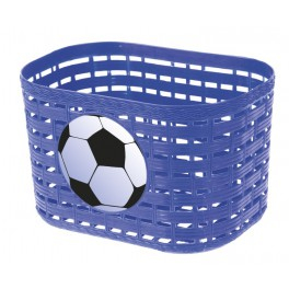 Košík predný plast, detský, modrý motív lopta 81501041