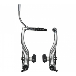  Brzda Alivo V-brake T4000 strieborná s vodiacou trubkou  EBRT4000FX43SSP
